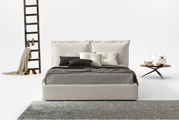 Modern design hotel bed XXL beds luxury style double textile 180x200cm fabric