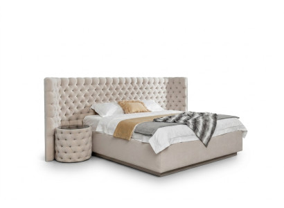 Design Chesterfield Bed Leather Hotel Beds Bedroom Luxury Leather Upholstery New