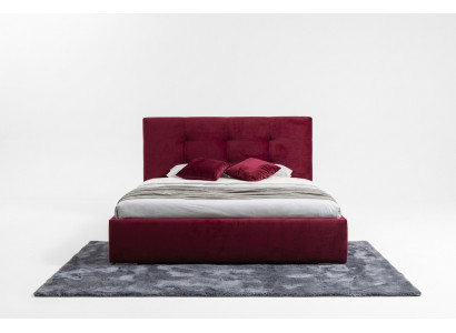 Bordeaux 160x200 bed bedroom beds textile leather hotel luxury upholstery big