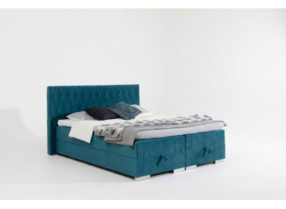 Box spring bed incl. mattress bed double beds hotel upholstery bedroom new