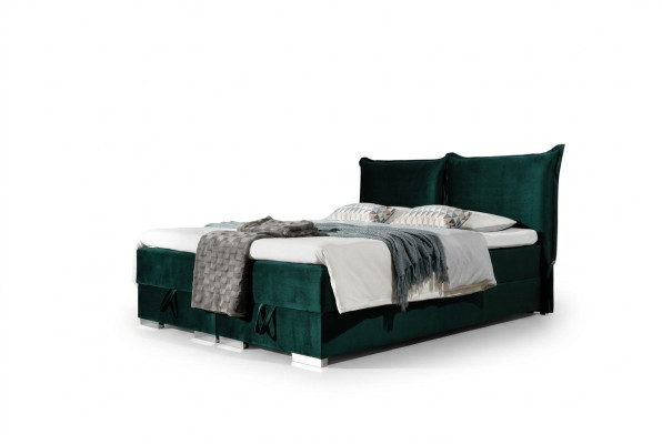 Box spring beds upholstered bed faux leather designer hotel double luxury design new