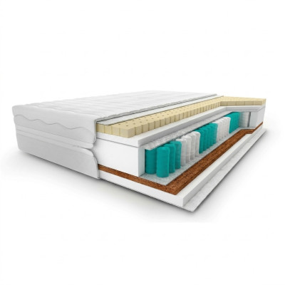 High-quality mattress, 7-zone mattress, bed visco foam 80x200cm