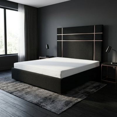 Hotel Double Leather Textile Bed Bedroom Upholstered Luxury Beds Modern Design