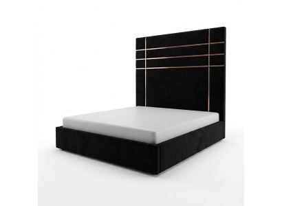 Hotel Double Leather Textile Bed Bedroom Upholstered Luxury Beds Modern Design