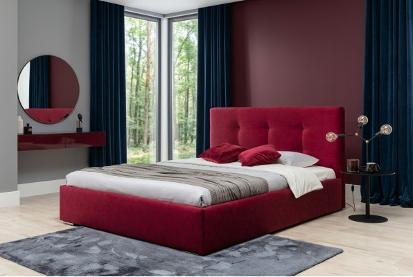 Upholstered bed beds bed upholstery designer hotel double luxury design 180x200cm new