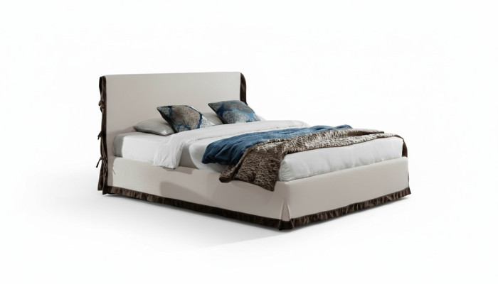 Upholstered bed, beds, bed, upholstery, leather, designer, hotel, double, luxury, country house, new