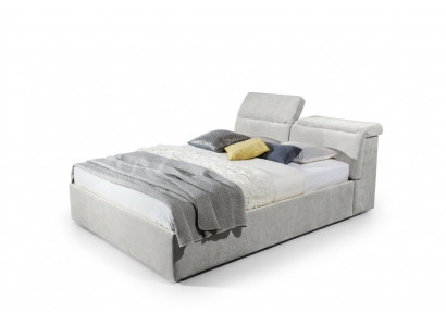 White 180x200 Bed Bedroom Beds Textile Leather Hotel Luxury Upholstery Big