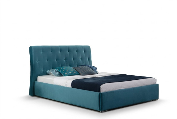 Bed Cushion Design Luxury Double Hotel Beds 180x200cm Bedroom Velvet New