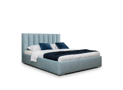 Blue bed modern bed frames upholstered furniture luxury hotel beds bedroom