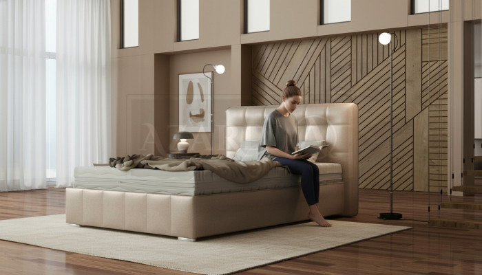 Classic Bed Modern Style Double Wood Hotel Beds Bedroom 160x200cm New