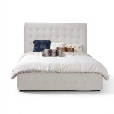 Luxury bedroom bed classic bed frame double hotel beds gray furniture