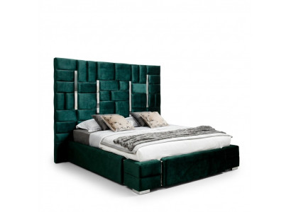 Upholstered bed double bed designer bed marital bed bedroom velvet bed fabric beds