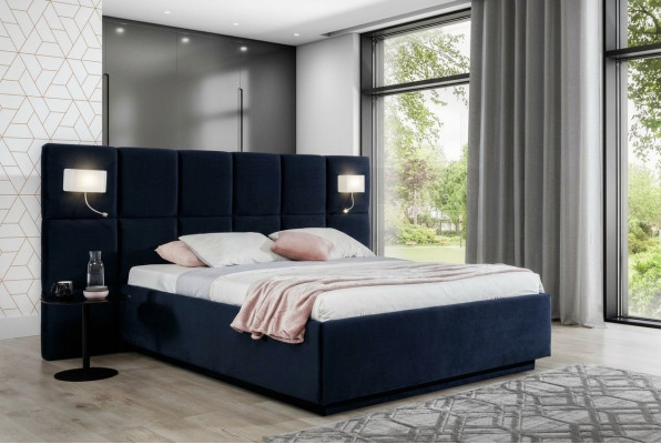Bedroom design luxury bed 200x200 textile beds double bed frame