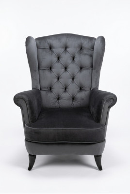 Wing chair Chesterfield armchairs armchair 1 seater throne chair seat padding