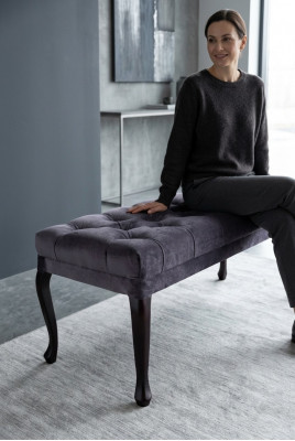 Ottoman Chair Television Design Upholstered Footstool Chesterfield Textile New Ottoman