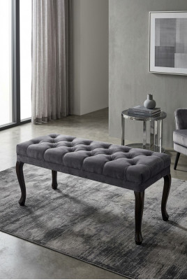 Ottoman Chair Television Design Upholstered Footstool Chesterfield Textile New Ottoman