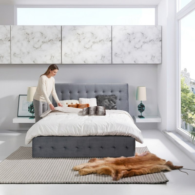 Luxury bedroom bed upholstery design luxury double hotel beds 140x200cm new