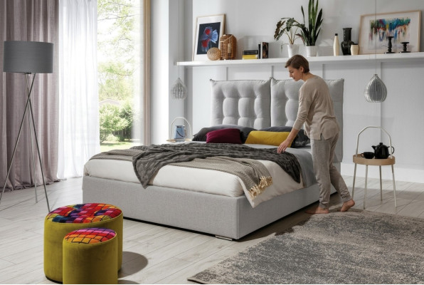 Design Upholstery English Double Bed Chesterfield Luxury 140/160/180x200