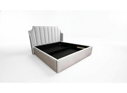 Leather design bed frame modern double bedroom luxury hotel double bed