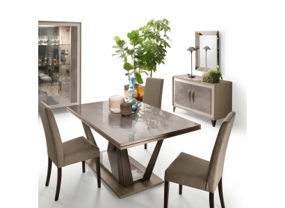 Dining table, dining room, living room set, wood design, Italian furniture