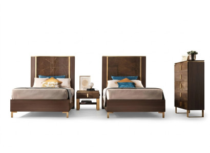 Bed, bedside table, stool, 4-piece bedroom set, modern luxury bed designs