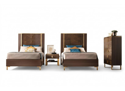 Bed, bedside table, stool, 4-piece bedroom set, modern luxury bed designs