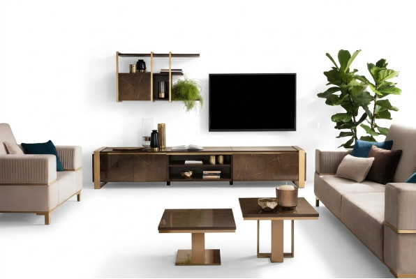 Luxury sideboard TV lowboard XXL cabinet table living room wood RTV new hotel