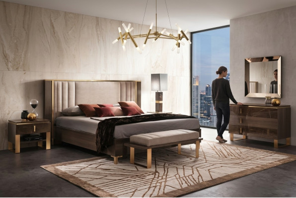 Arredo Alassic Furniture 3-piece Suite Italian Bedroom Nightstand Set