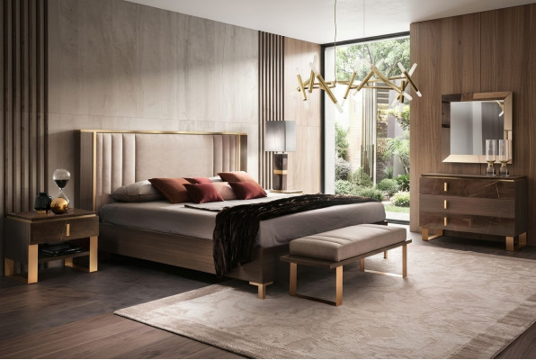 Arredo Alassic Furniture 3-piece Suite Italian Bedroom Nightstand Set
