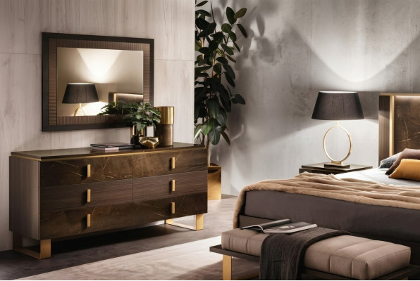Console table, chest of drawers with mirror, luxury furniture set, 2-piece console. Manufactured