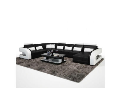 Large living landscape sofa with USB, corner upholstered couch, leather sofa suite couches!!