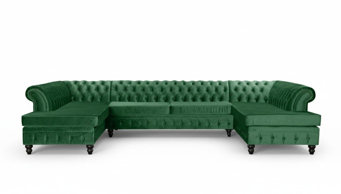 Chesterfield Living Room Couch Lounge XXL Sofa Couch Upholstery Corner Velvet