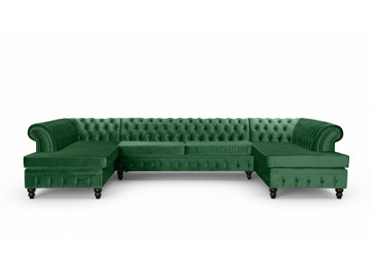 Chesterfield Living Room Couch Lounge XXL Sofa Couch Upholstery Corner Velvet