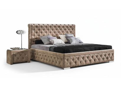 Bed 2x Nightstand 3-piece Bedroom Set Luxury Design Furniture Modern Beds New
