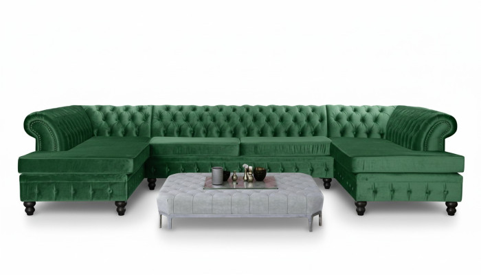 Modern design luxury coffee table, textile Chesterfield living room table, coffee tables
