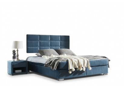 Luxury box spring bed 140 160 180 x 200 cm beds double bedroom furniture fabric