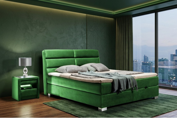 Bed 2x Nightstand 3-piece Bedroom Luxury Set Design Furniture Modern Beds New