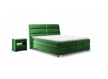 Bed 2x Nightstand 3-piece Bedroom Luxury Set Design Furniture Modern Beds New