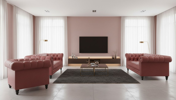 Living Room Chesterfield Design Sofa Set Furniture Couch 321 Seater Couches Sofas
