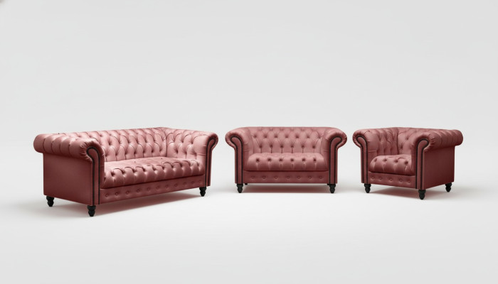 Living Room Chesterfield Design Sofa Set Furniture Couch 321 Seater Couches Sofas