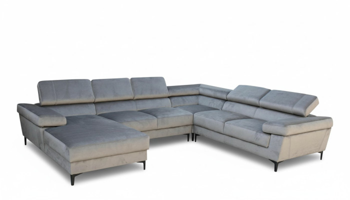 Corner sofa U shape living landscape upholstered corner textile corner set sofas couches new