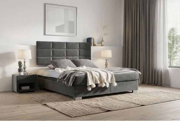 Box spring bed double beds luxury bedroom designer double beds 160x200 new
