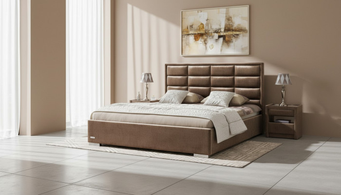 Noble Bed 3-piece Set Nightstand Furniture Luxury Mattress Bedroom Bed Frame New