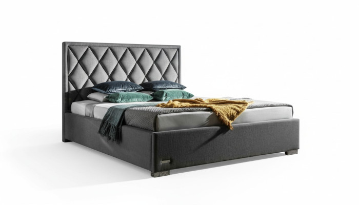 Designer bed textile bedroom design furniture luxury beds upholstered frame new