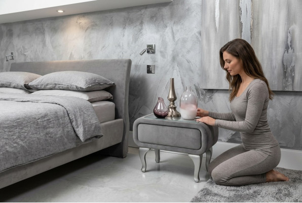 Nightstand Upholstered Wood Nightstands Table Consoles Night Modern Style Console