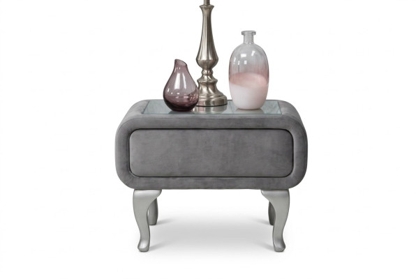 Nightstand Upholstered Wood Nightstands Table Consoles Night Modern Style Console