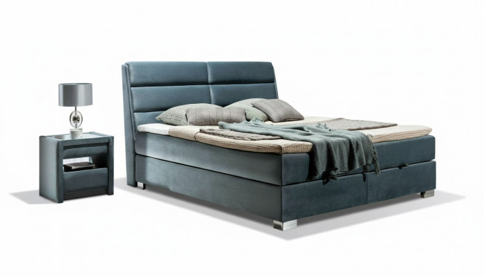 Bed textile 2x nightstand 3-piece bedroom set furniture luxury modern beds new