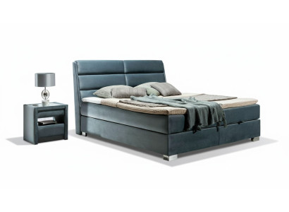 Bed textile 2x nightstand 3-piece bedroom set furniture luxury modern beds new