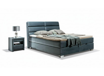 Bed textile 2x nightstand 3-piece bedroom set furniture luxury modern beds new