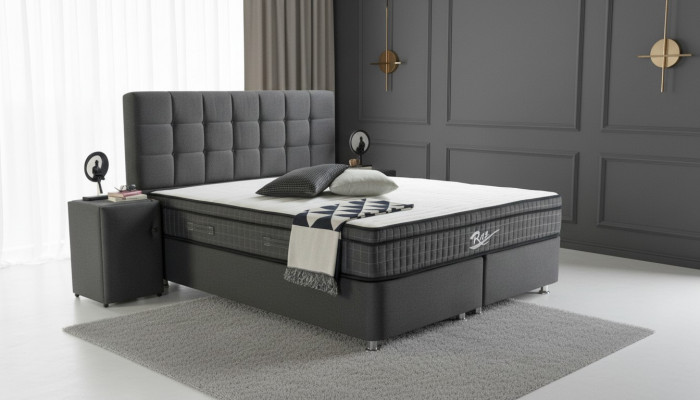 Box spring bed double beds bedroom luxury designer double beds 160x200 new